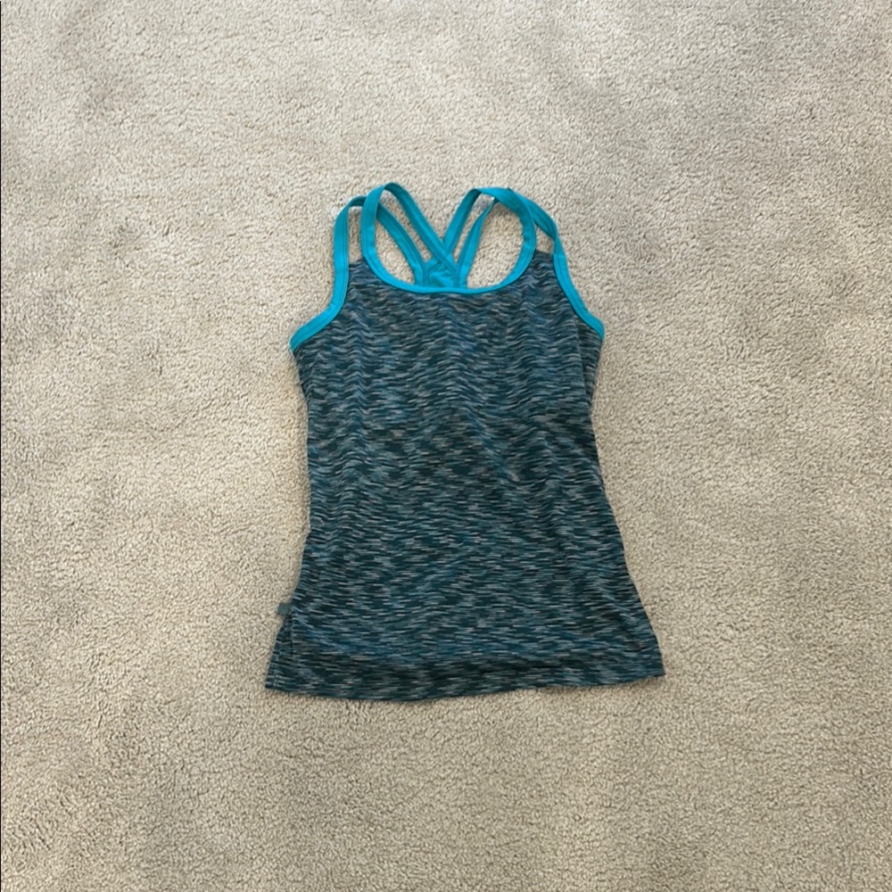 Women's Blue Rab Workout Tank Top